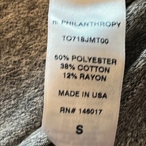 NWT n:Philanthropy Shanghai Tee Heather Grey Size S NWT - Picture 10 of 10